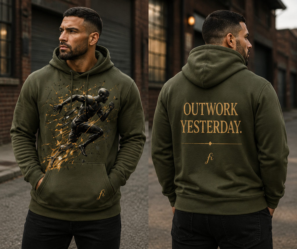 Outwork Yesterday | Men’s Premium Graphic Hoodie | T-Shirt & Hoodie