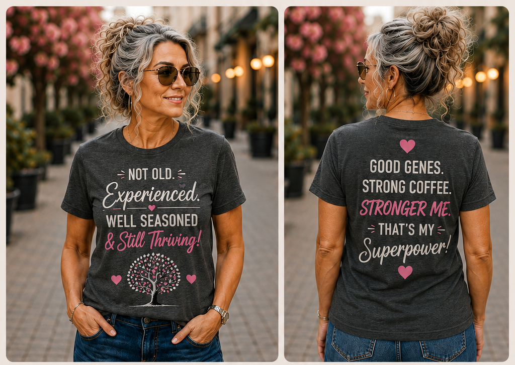 Not Old. Experienced. Well Seasoned & Still Thriving Women's Graphic T-Shirt & Hoodie