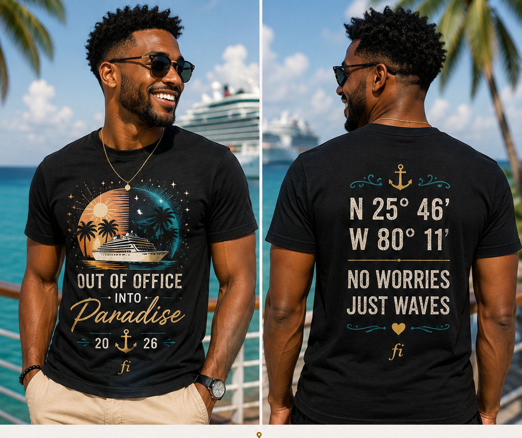 Out of Office, Into Paradise | T-Shirt & Hoodie