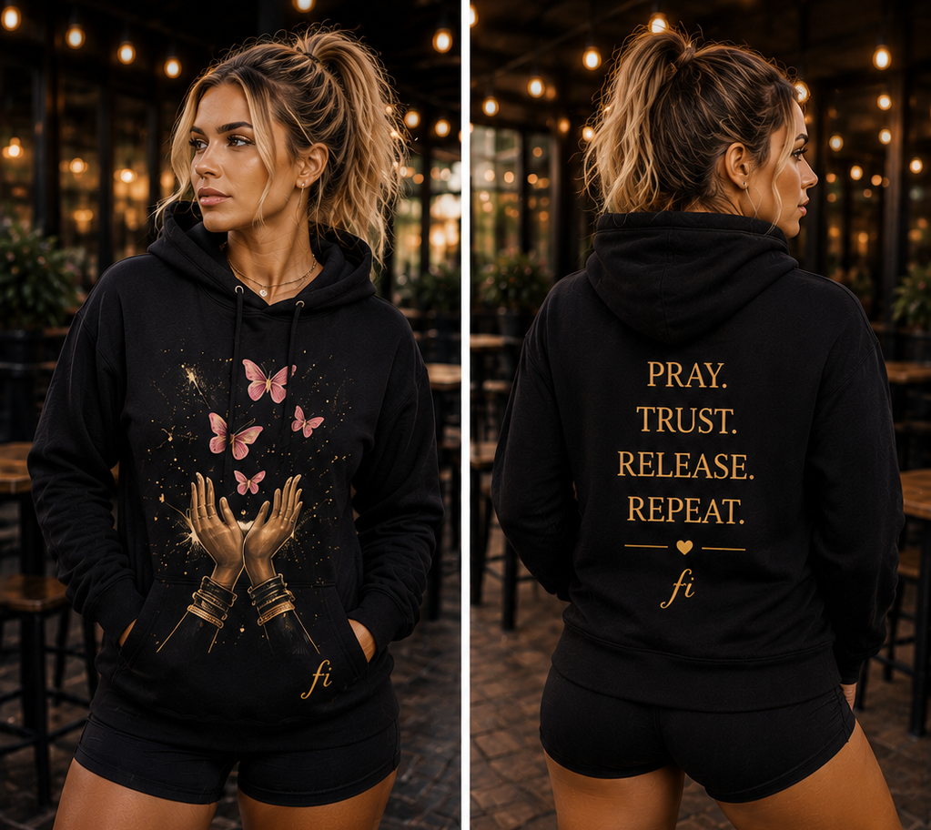Pray. Trust. Release. Repeat. | Women’s Graphic T-Shirt & Hoodie