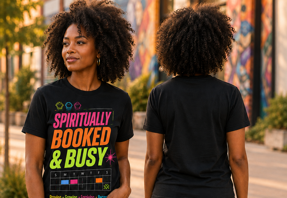 Spiritually Booked & Busy | Unisex Faith T-Shirt & Hoodie