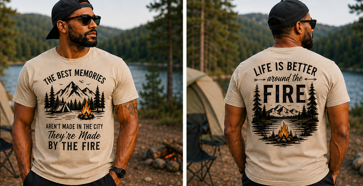 The Best Memories Are Made by the Fire | Premium Camping T-Shirt & Hoodie