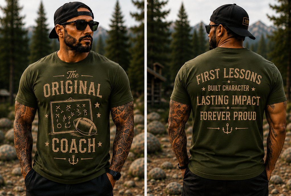 The Original Coach – Built Character Premium T-Shirt & Hoodie