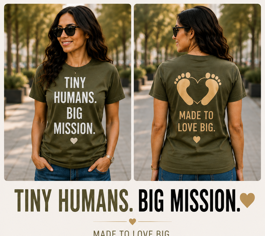 Tiny Humans. Big Mission. Women's Graphic T-Shirt & Hoodie