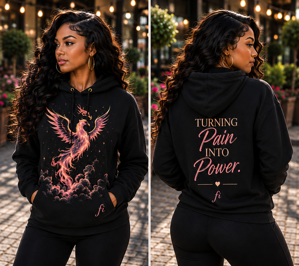 Turning Pain Into Power | Women’s Graphic T-Shirt & Hoodie