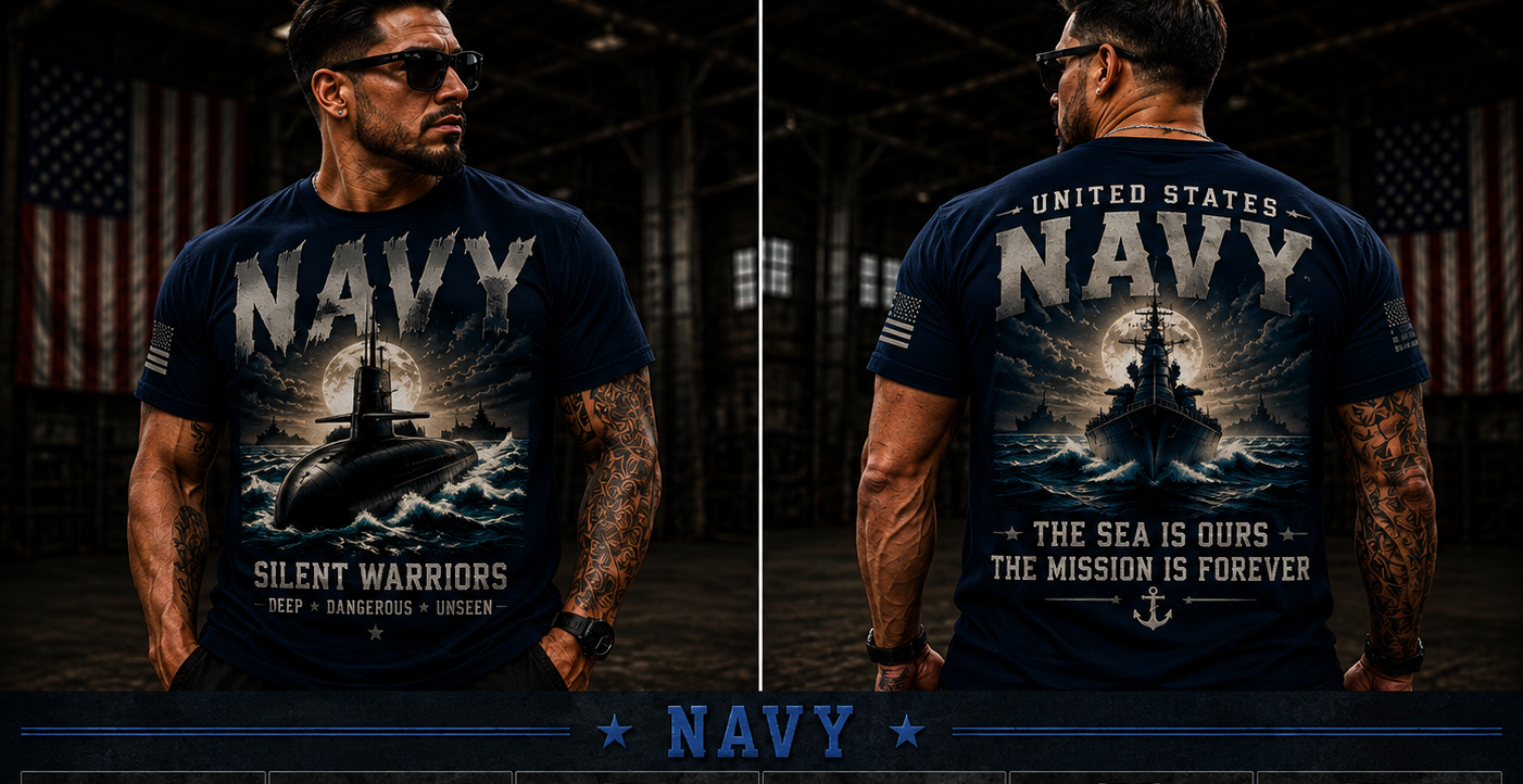 U.S. Navy Silent Warriors | Forged by the Sea Premium T-Shirt & Hoodie