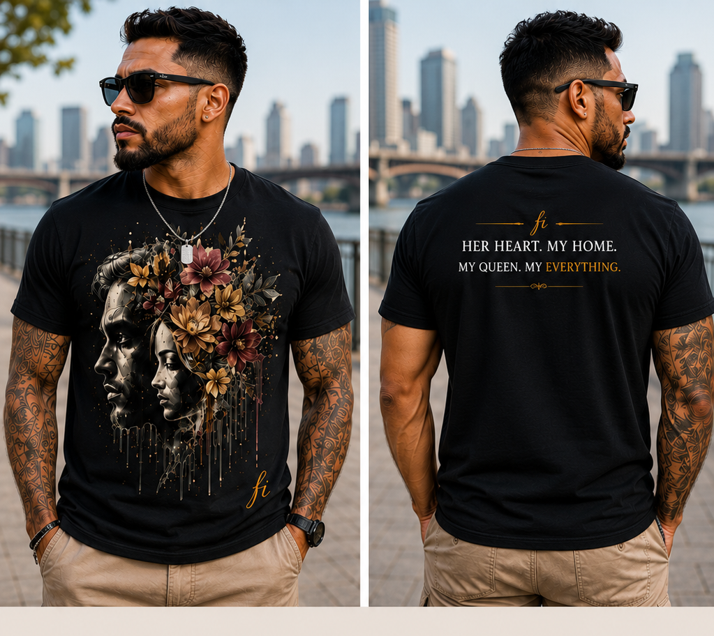Her Heart. My Home. | Men’s Premium Graphic T-Shirt & Hoodie