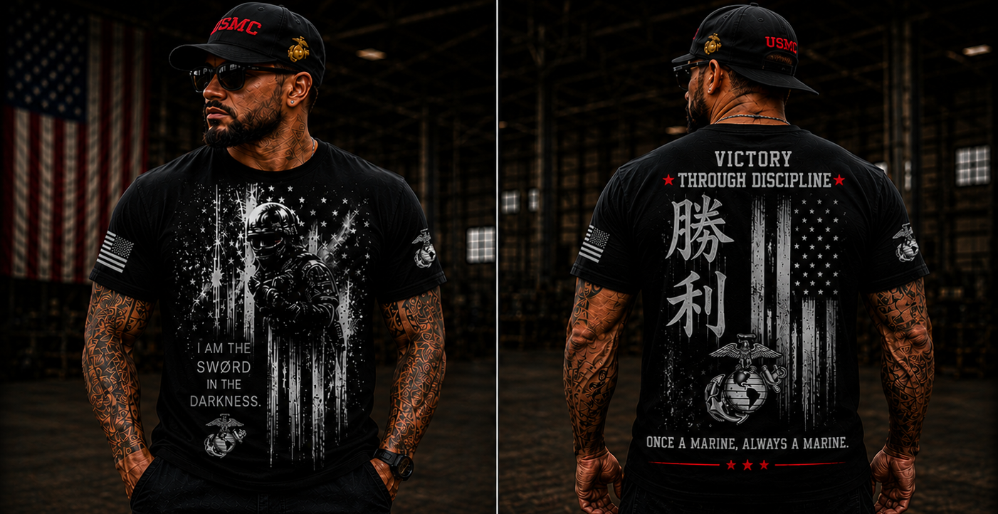 United States Marine Corps – Earned. Never Given. Premium Veteran Tribute T-Shirt & Hoodie