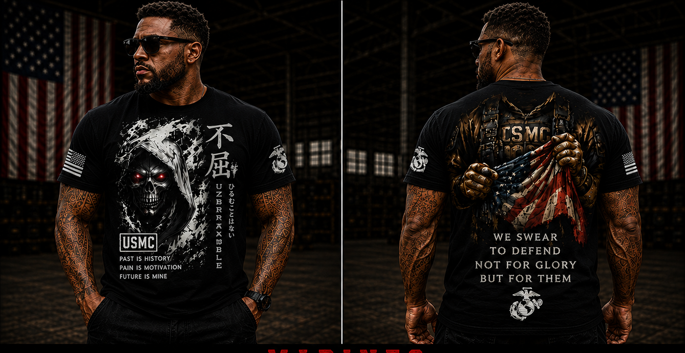 USMC Unbreakable| Past Is History Premium T-Shirt & Hoodie